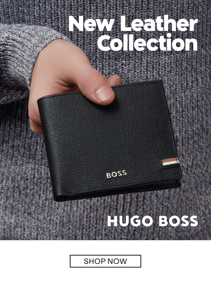 HUGO BOSS, NEW LEATHER COLLECTION, SHOP NOW